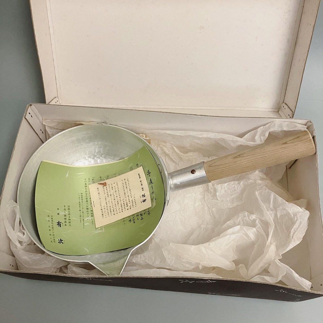 入手困難☆新品同様☆京都老舗有次特製上製片手鍋雪平鍋18cm 1.5L 底厚