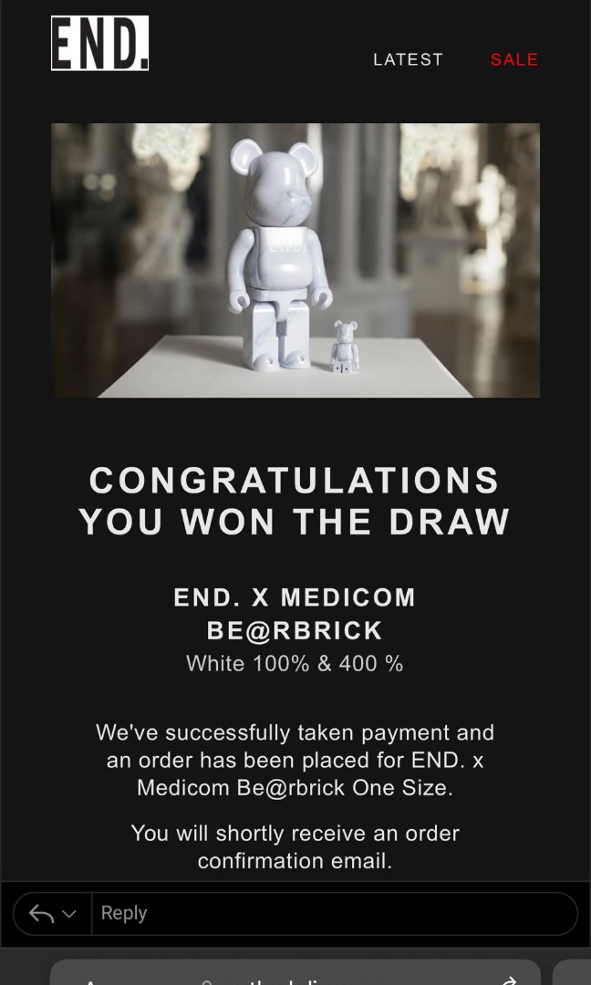 END. x Medicom Be@rbrick IS, Hobbies & Toys, Toys & Games on