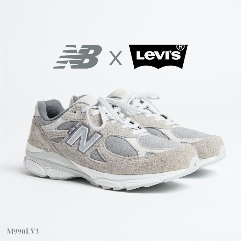 全新美製new balance x Levi's grey 990v3 m990LV3 made in USA 灰色