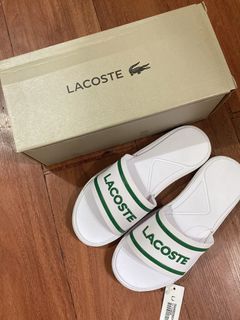 保證真品 lacoste 法國鱷魚 休閒拖鞋 小厚底 女生uk3