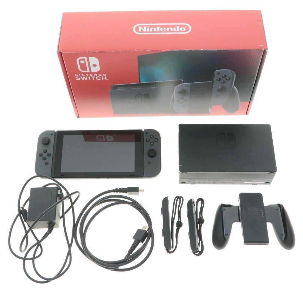 任天堂NINTENDO SWITCH 開關主體HAC-001 Joy-Con(L/R) 黑色帶盒子遊戲