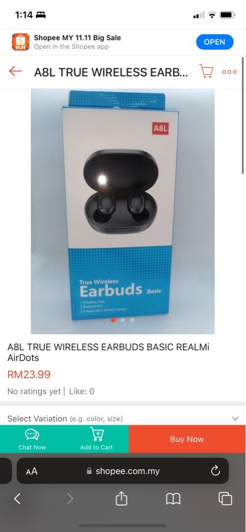 A8L True Wireless Earbuds Basic
