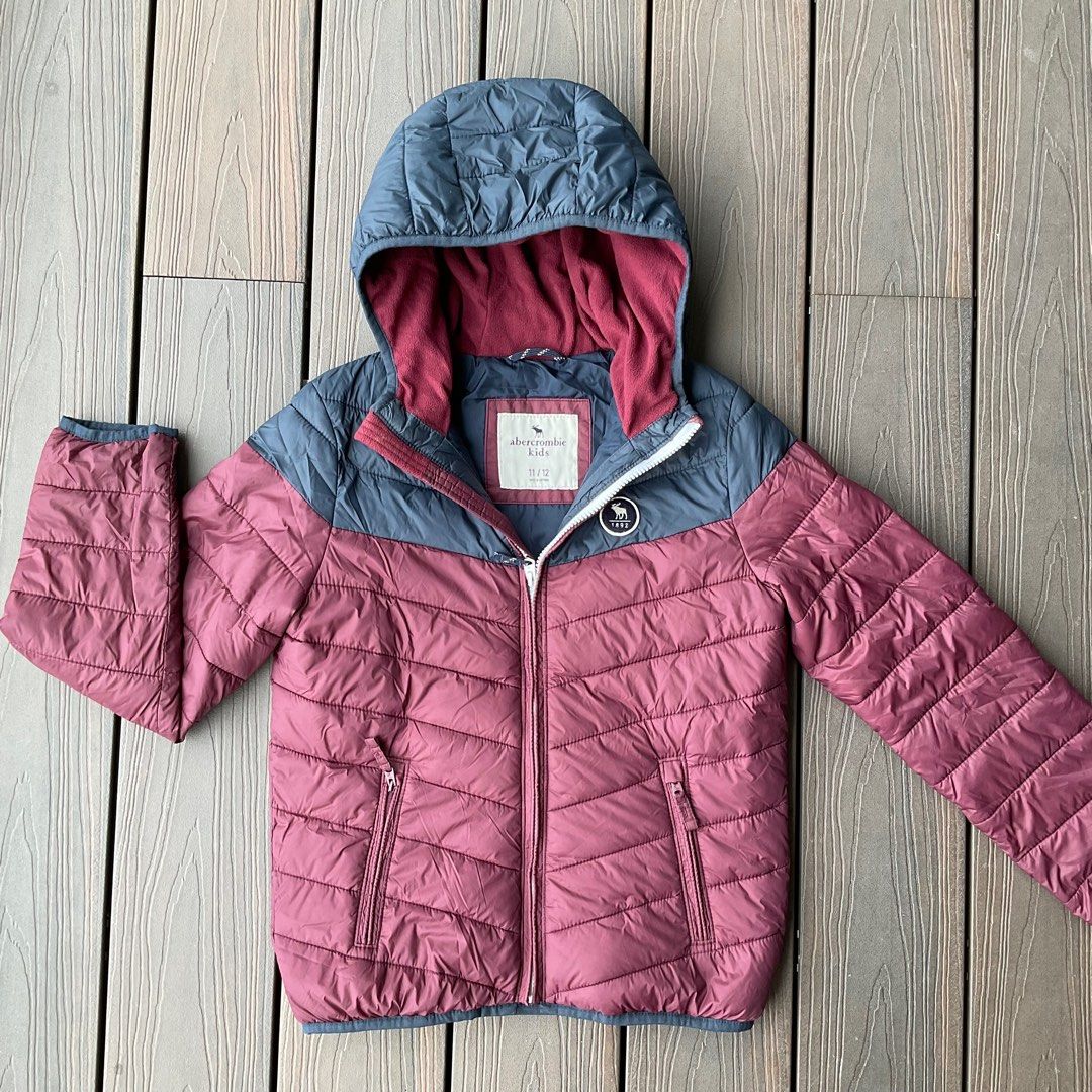Abercrombie Fitch Kids Down Winter Jacket with Hoodie Babies