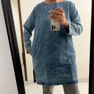 Acid denim tunik myrubicious