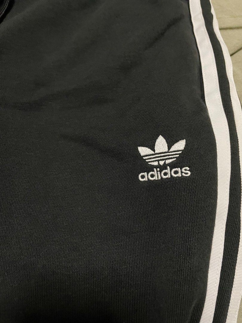 Adidas slim cuffed pants 3 striped, Women's Fashion, Bottoms, Other Bottoms  on Carousell