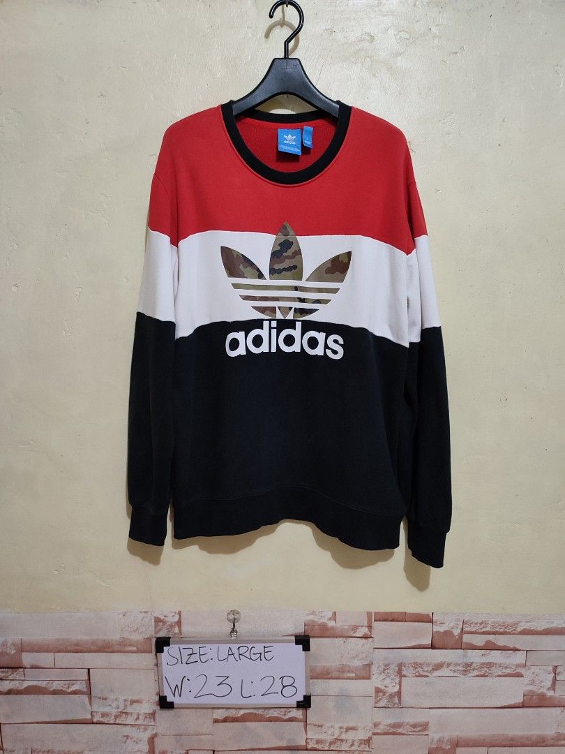 Adidas tri discount color sweatshirt