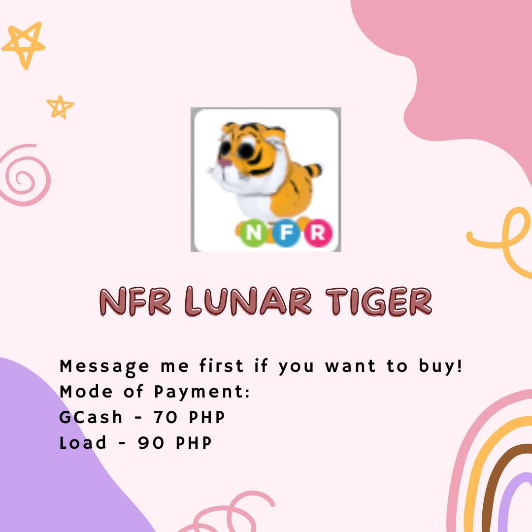 ADOPT ME NFR RED PANDA (NEON FLY RIDE), Video Gaming, Video Games