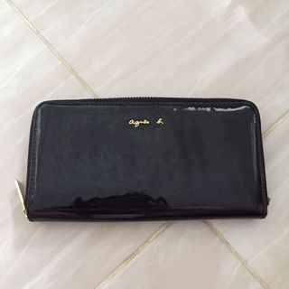 AGNES B long zippy wallet