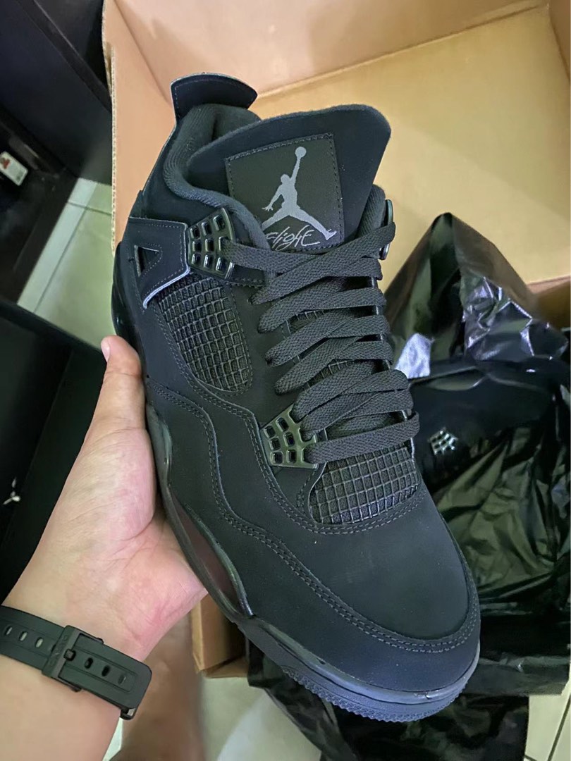 Air Jordan 4 Retro black cat 2020 Men s Fashion Footwear