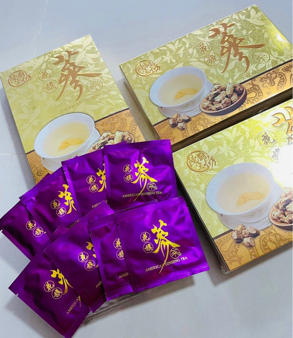 New! American Ginseng Tea gift box, Food & Drinks, Beverages on Carousell