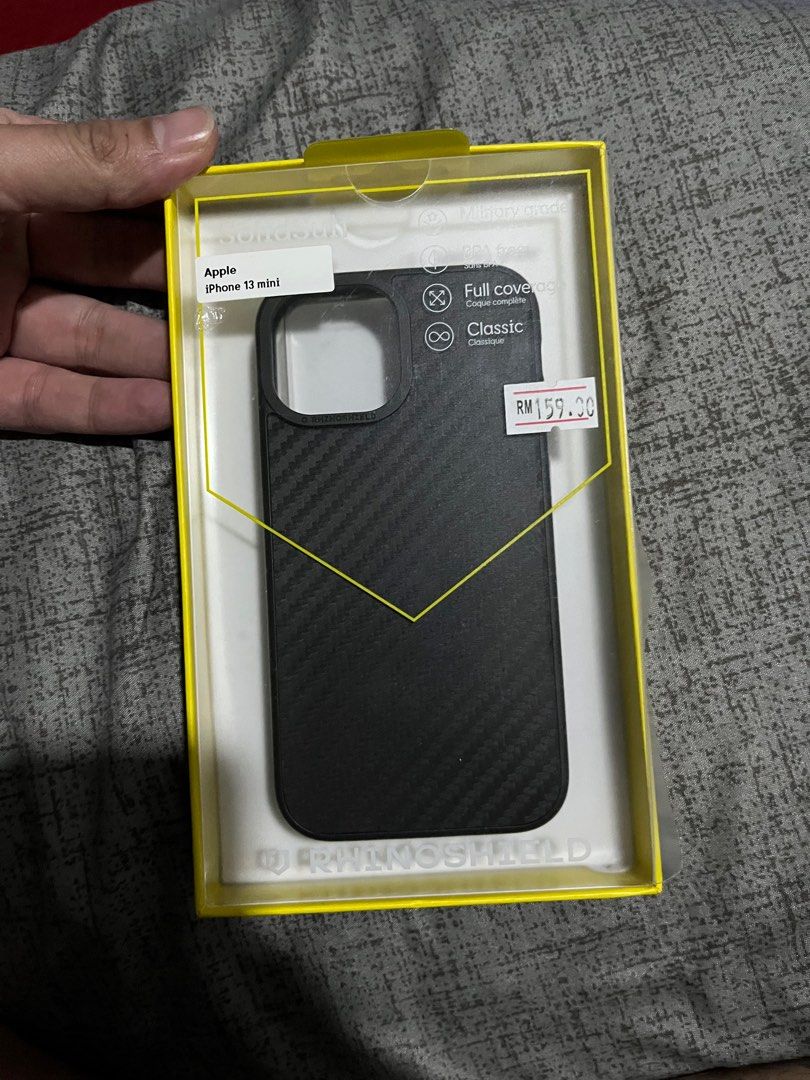 Apple iphone 13 mini Rhinoshield carbon fiber case, Mobile Phones &  Gadgets, Mobile & Gadget Accessories, Cases & Covers on Carousell