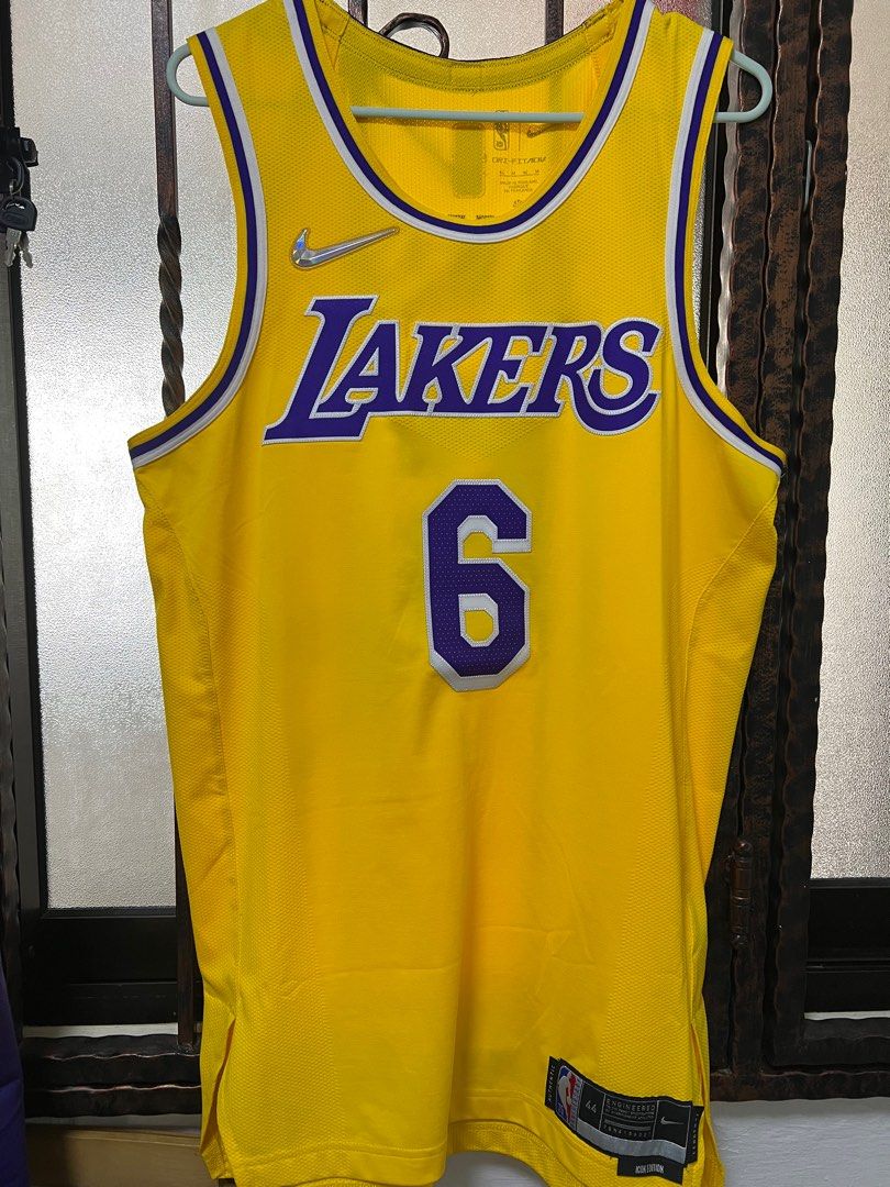 Nike Lebron James Lakers Icon Edition Nba Authentic Jersey in Yellow for  Men