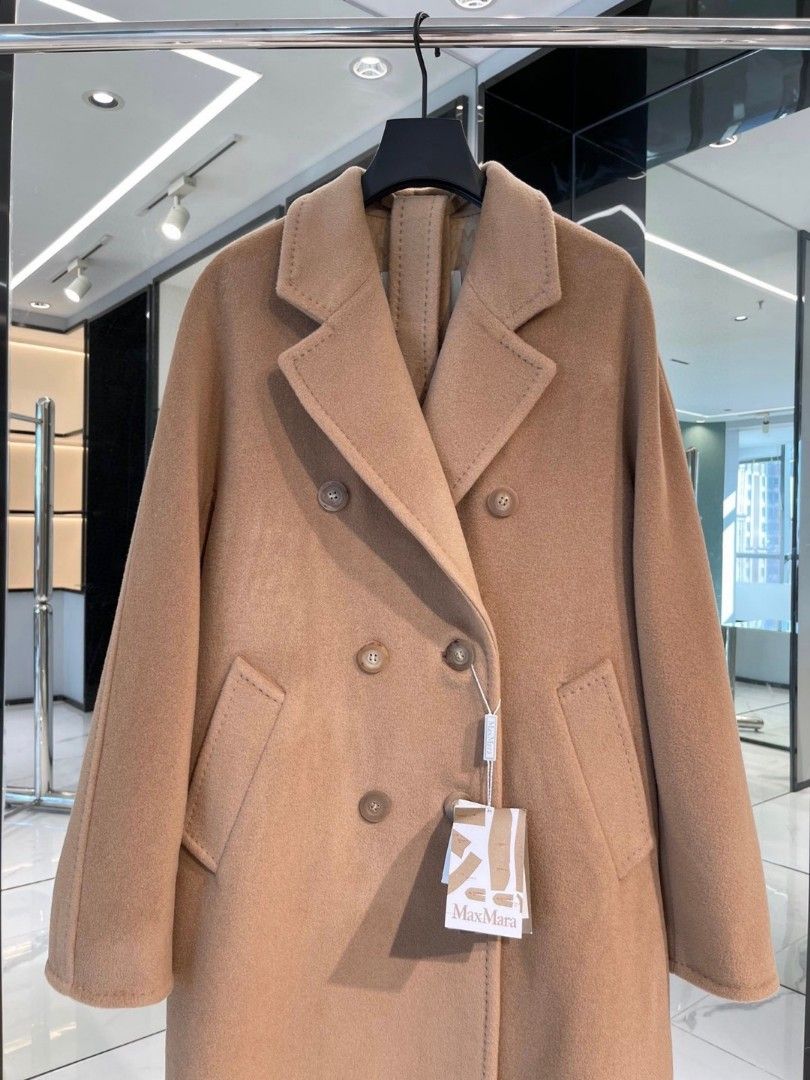 Authentic Maxmara Classic Camel Long Double Breasted Coat