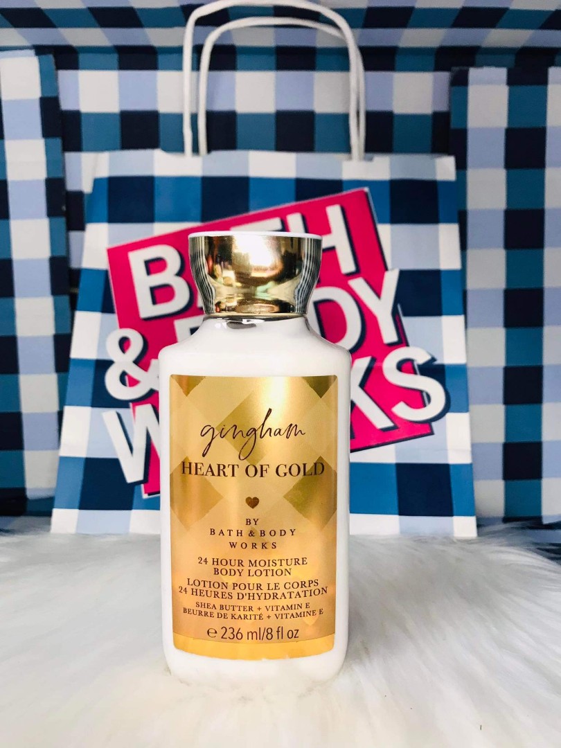 Bath and Body Works Gingham Heart of Gold 236 ml 24 hours moisture