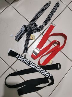 Belts and suspender
