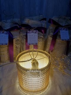 Best seller lampshade souvenir with abaca bag