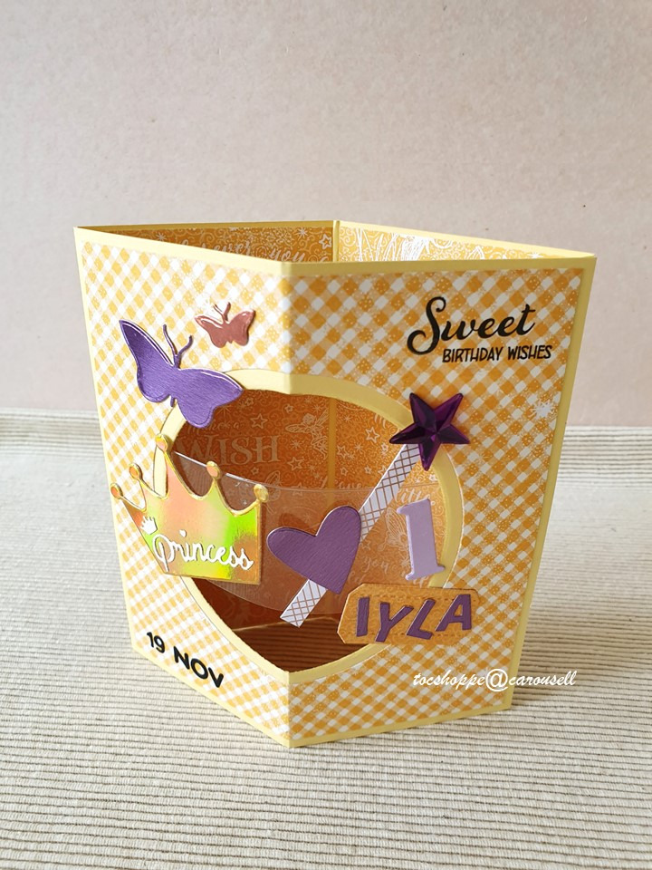 Birthday Pop Box Card, Customised Card, Hobbies & Toys, Stationery