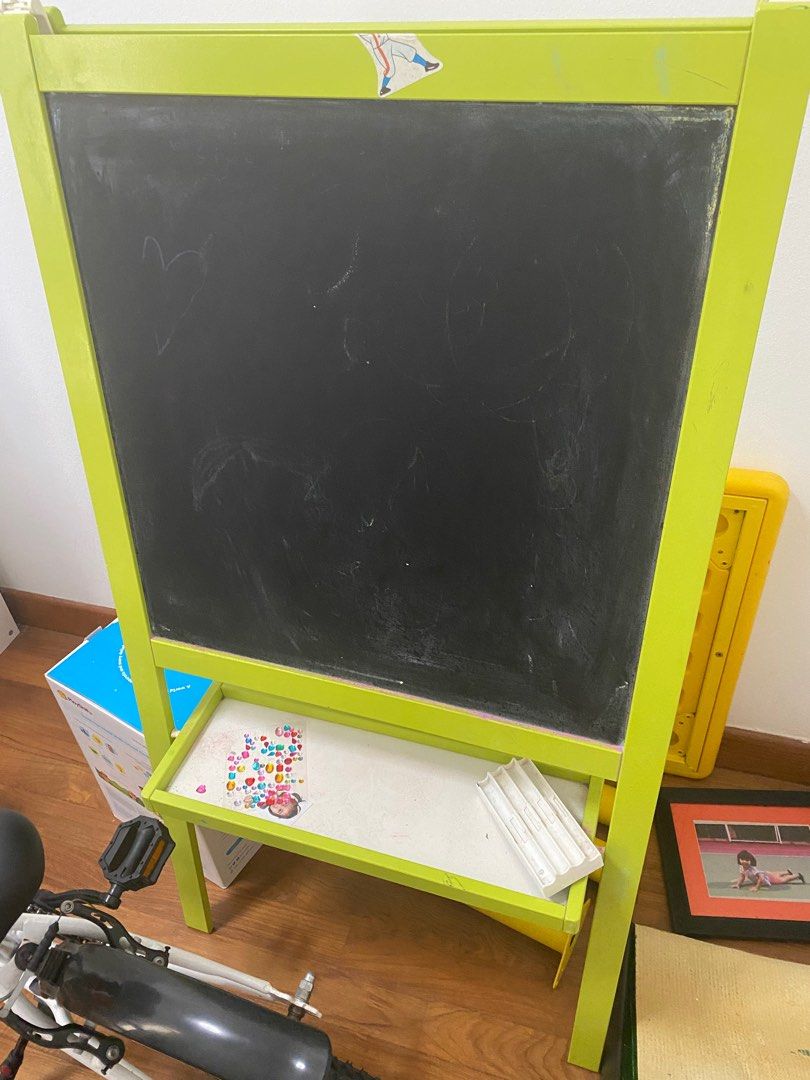 Black and white easel board ikea, Hobbies & Toys, Toys & Games on Carousell