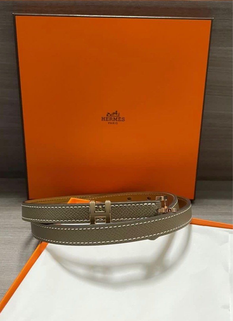 Hermes Pop Hash U:2022 Belt 80 Epsom Etoupe