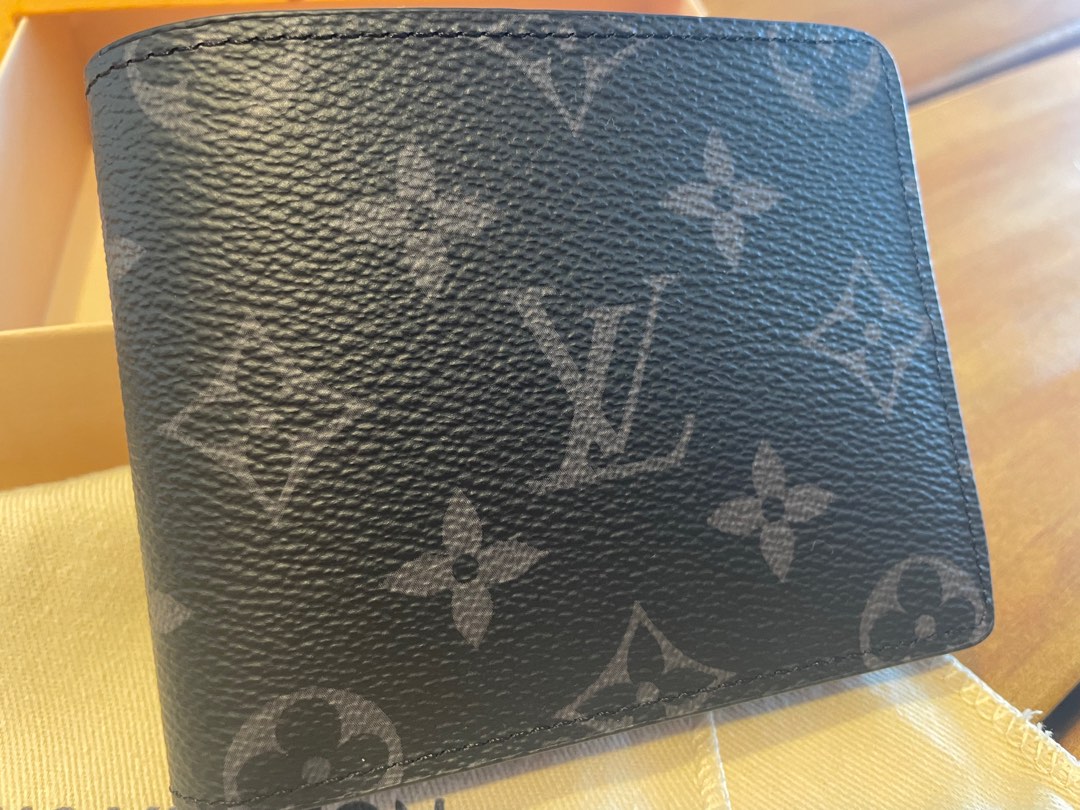 Louis Vuitton LV Monogram Eclipse Slender Wallet Men