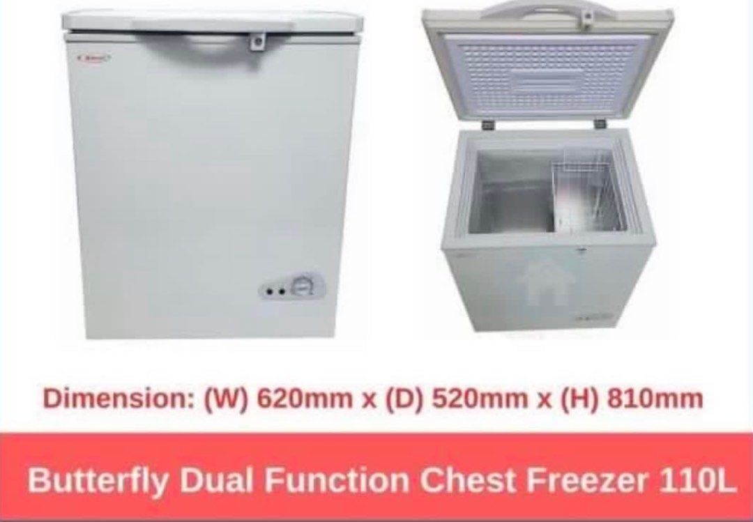Butterfly chest freezer, TV & Home Appliances, Kitchen Appliances