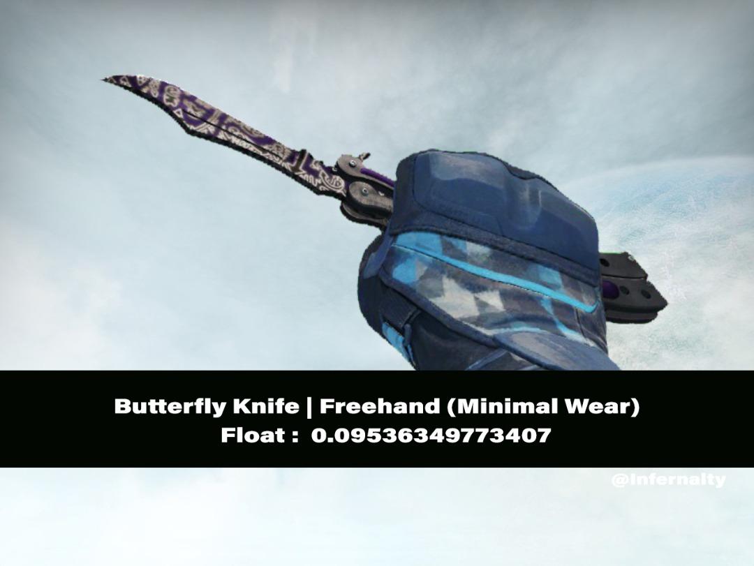 Butterfly Knife Freehand MW CSGO SKINS KNIVES, Video Gaming, Gaming Accessories, InGame