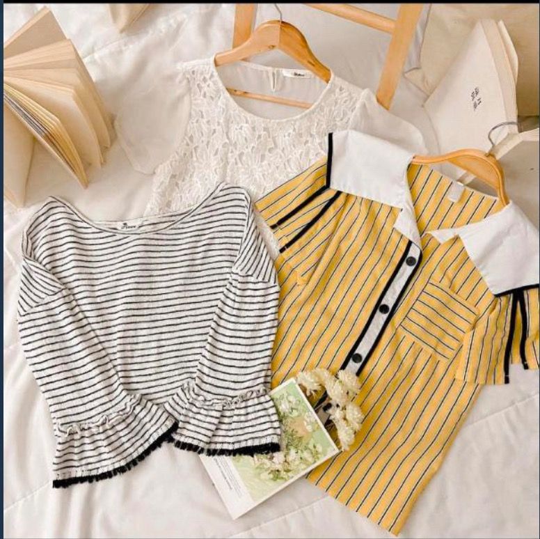 Buy 1 Take 1 Cute Korean Tops, Women's Fashion, Tops, Blouses on Carousell