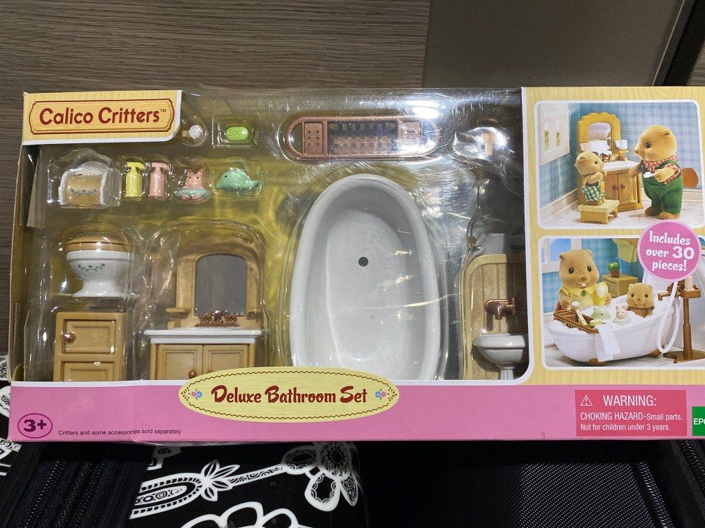 Calico critters deluxe bathroom set sales