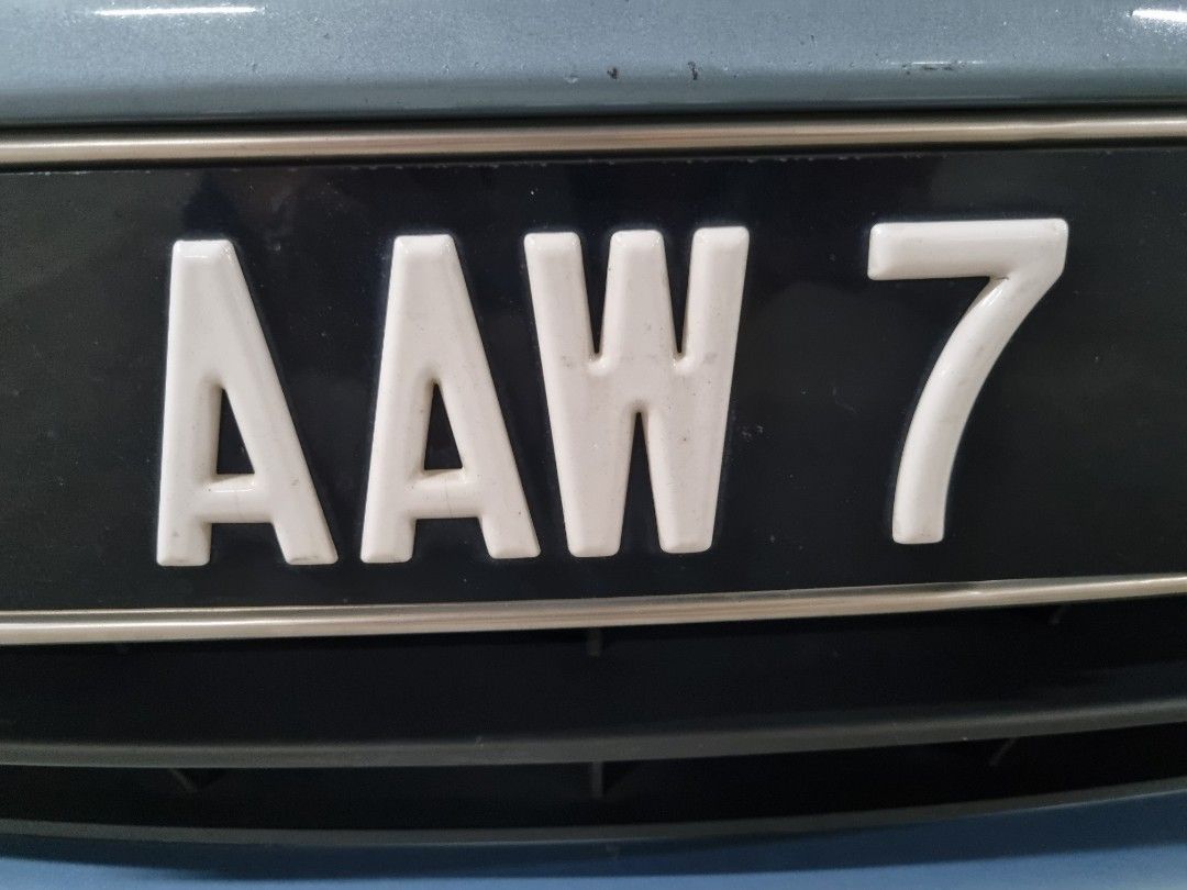 Car plate no AAW 7, Auto Accessories on Carousell