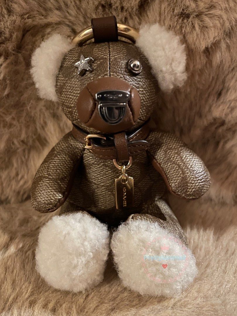 Coach bear sales bag