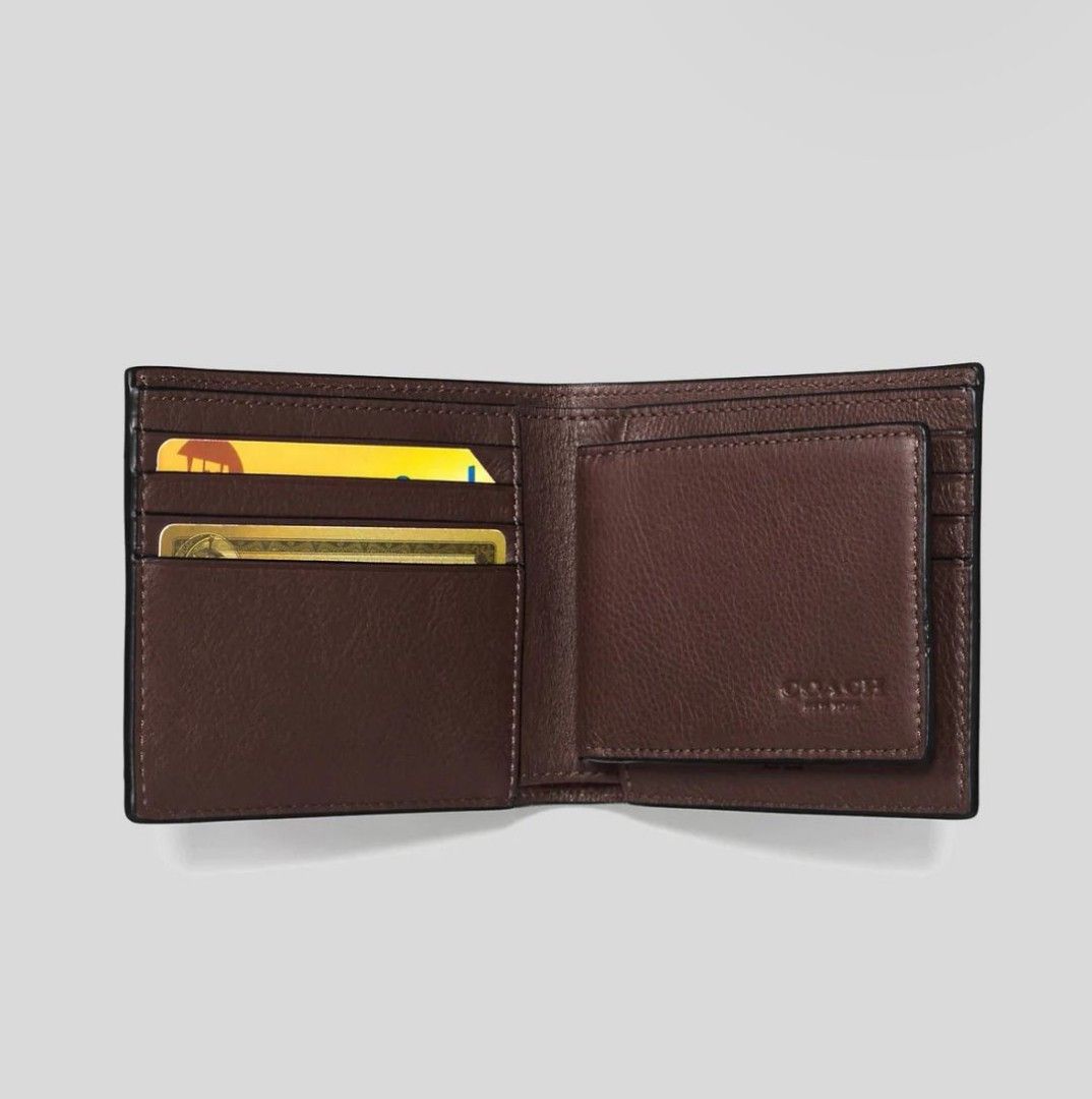Coach id best sale wallet mens