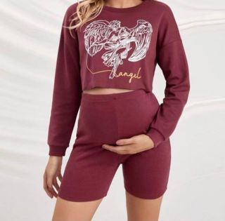 Crop Maternity Co-ord