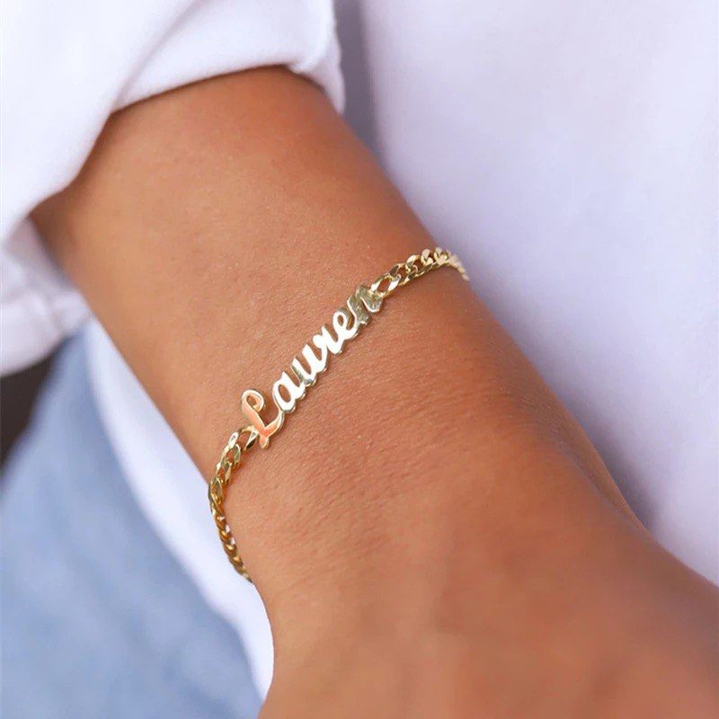 Real gold sales custom bracelets