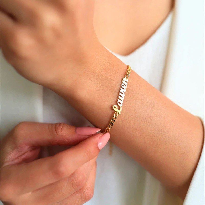 Custom bracelet gf bf couple friends family birthday anniversary celebration housewarming party home deco