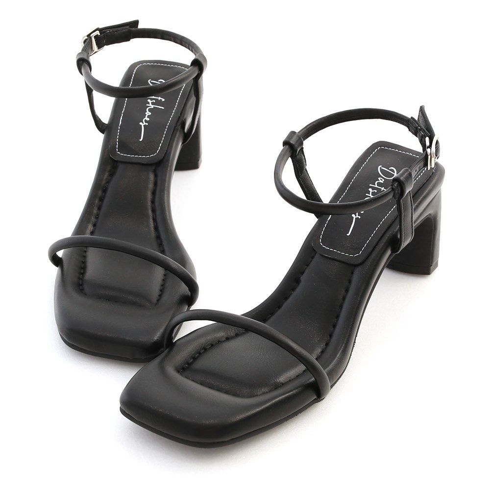 D AF Open toe Chunky Heeled Ankle Strap Sandals
