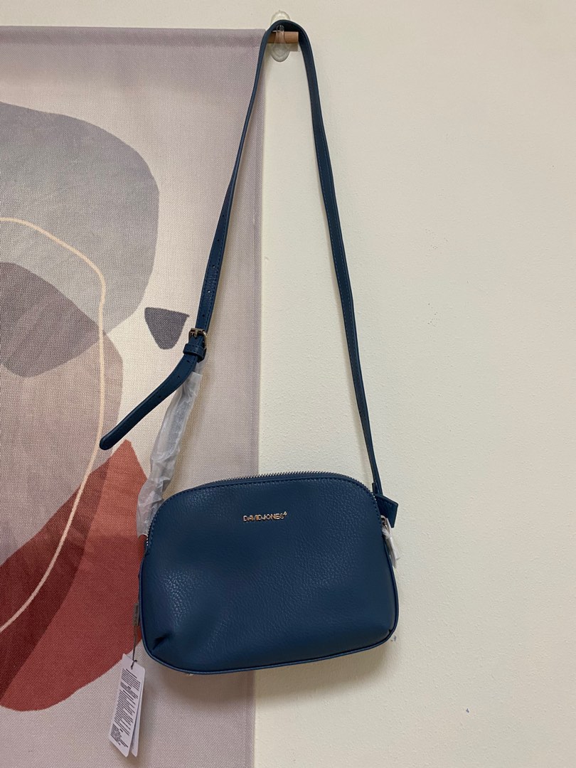 Davis Jones Paris Blue Shoulder Bag Women s Fashion Bags