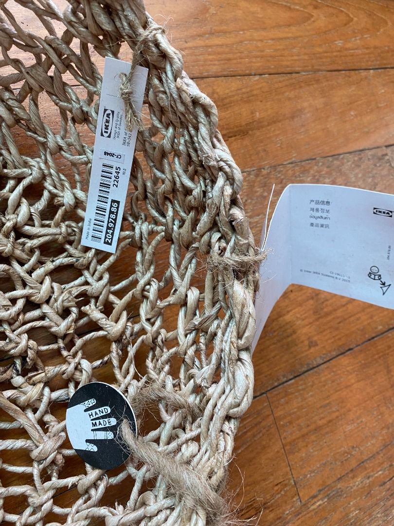 Discontinued IKEA LOKALT Handmade Basket, Furniture & Home Living, Home Decor, Other Home Decor