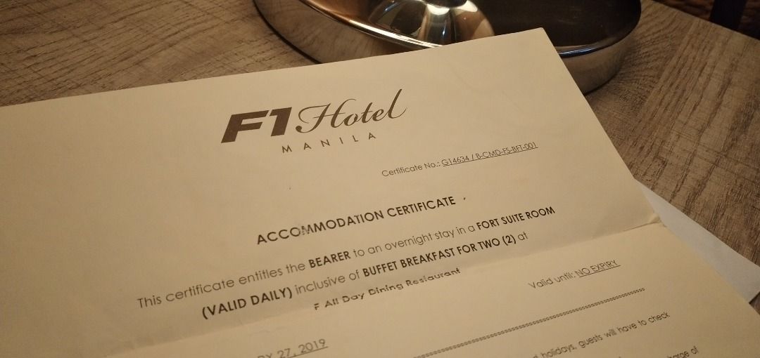 F1 Hotel Voucher, Tickets & Vouchers, Vouchers on Carousell