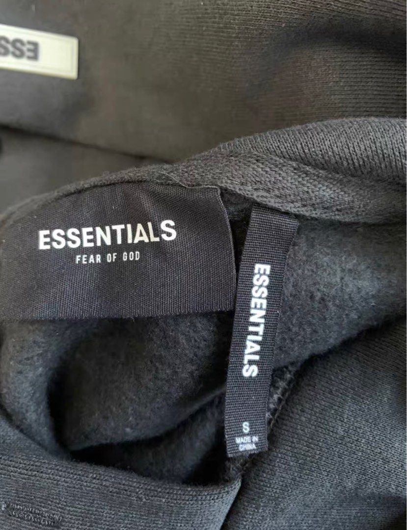 Fear of God Essentials Photo Pullover Hoodie FW19 Black