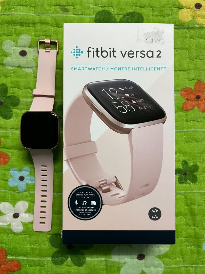 Fitbit Versa 2 Copper Rose Health and Fitness Smartwatch Mobile