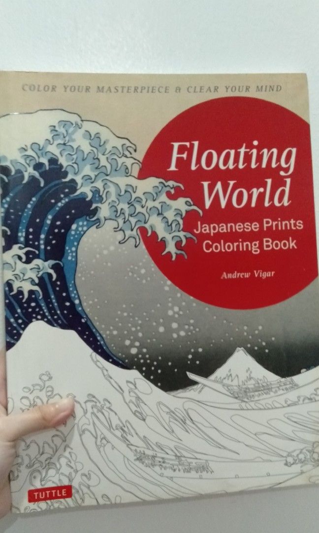 Floating World Japanese Prints Adult Coloring Book, Hobbies & Toys