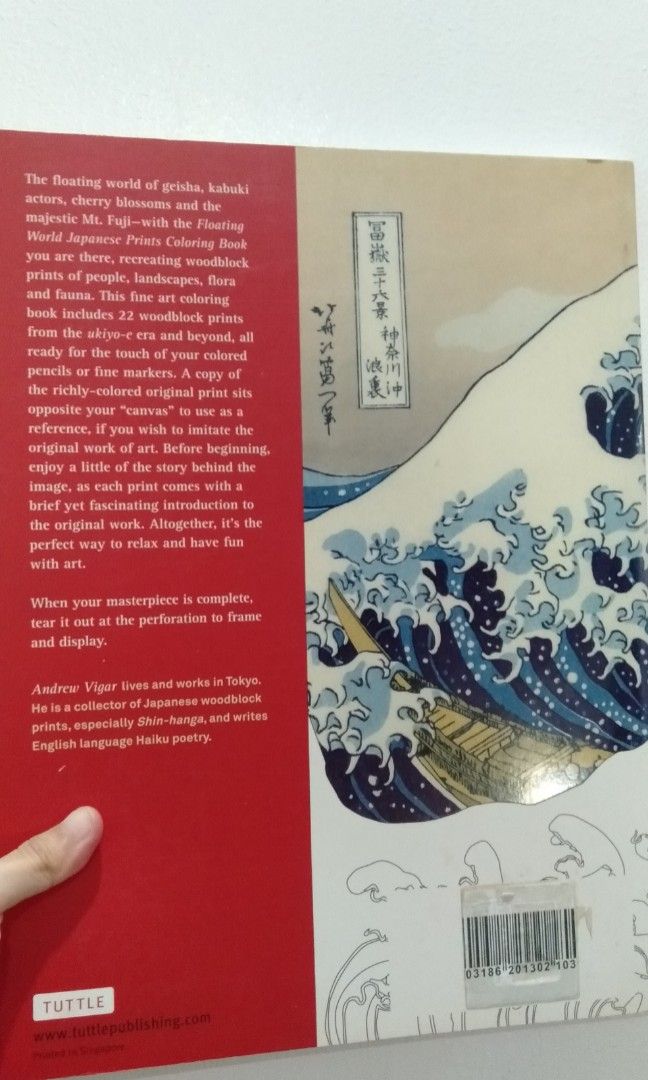 Floating World Japanese Prints Adult Coloring Book, Hobbies & Toys