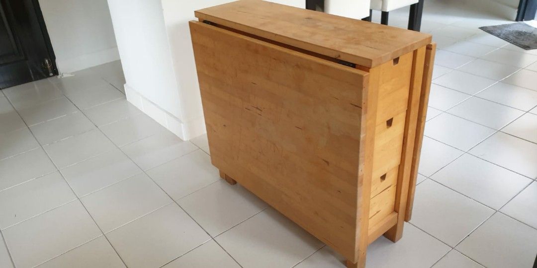 Foldable / Extendable Ikea table, Furniture & Home Living, Furniture ...