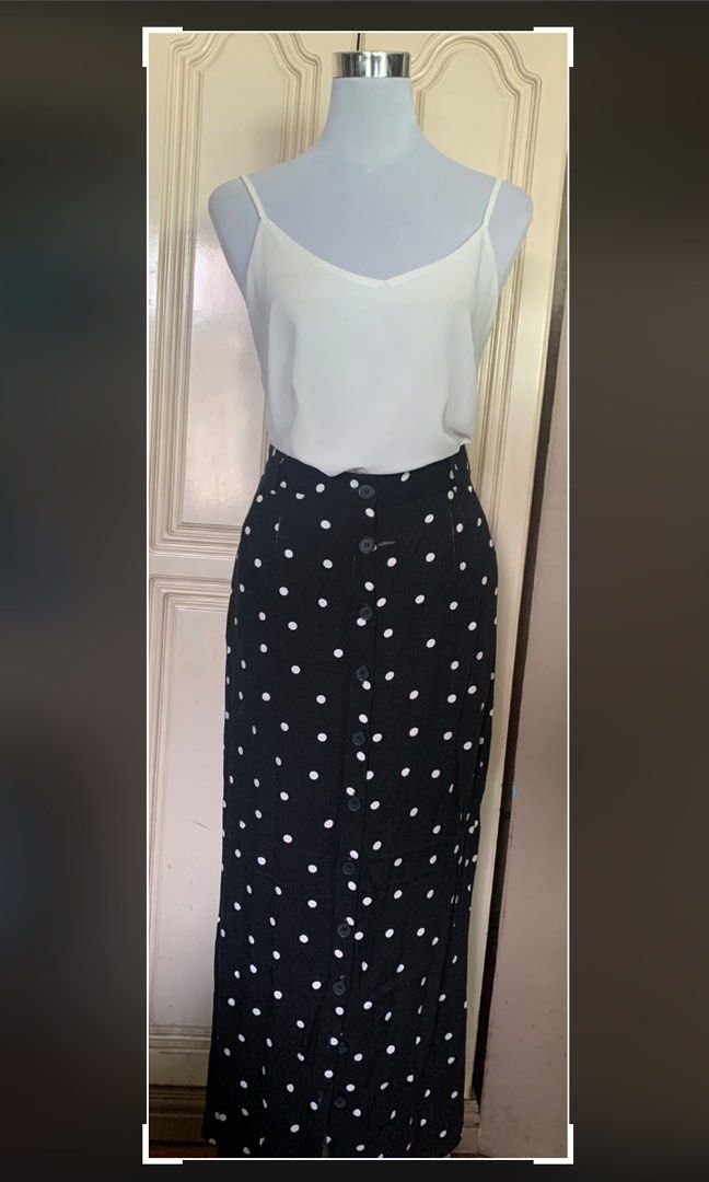 Polka dot maxi hotsell skirt forever 21