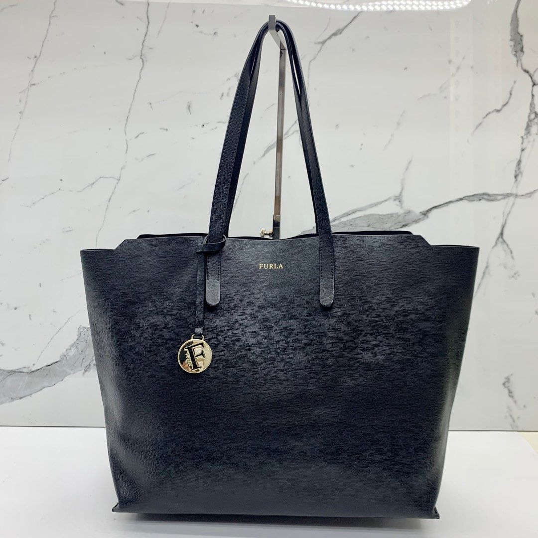 FURLA ONYX LEATHER TOTE BAG 227028464 Women s Fashion Bags