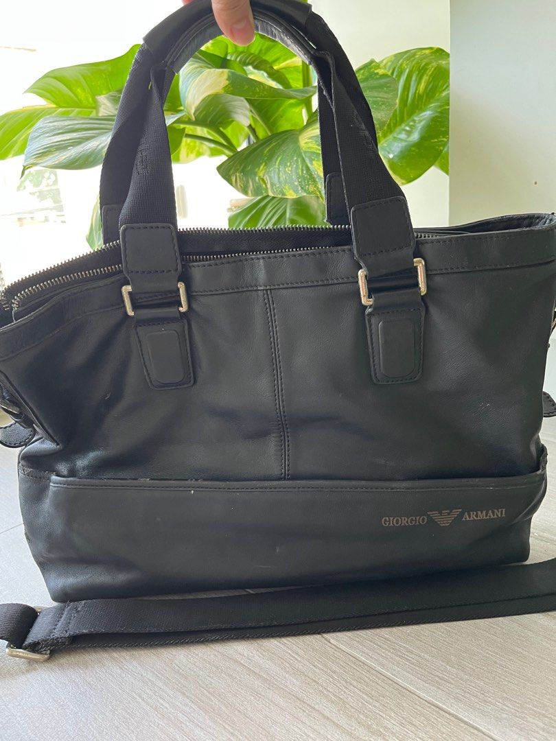 Armani Laptop bag, Men's Fashion, Bags, Sling Bags on Carousell