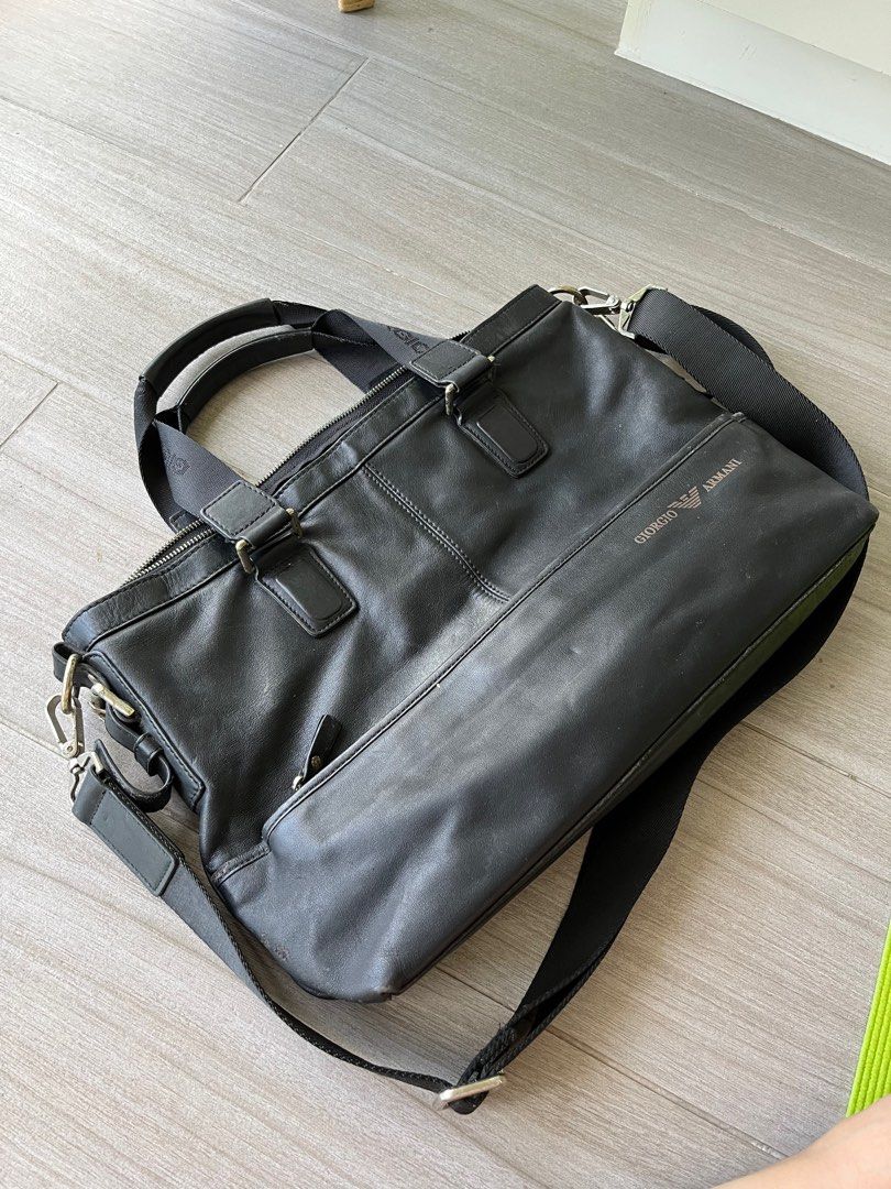 Armani Laptop bag, Men's Fashion, Bags, Sling Bags on Carousell