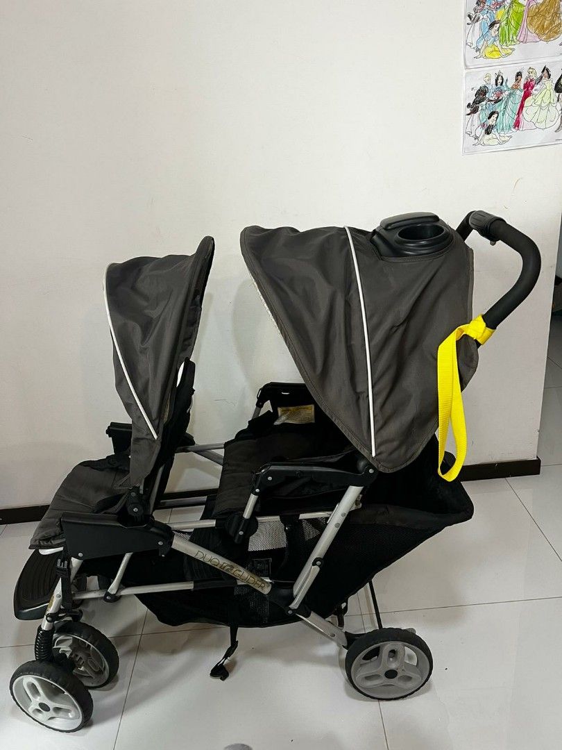 Double graco sale pram