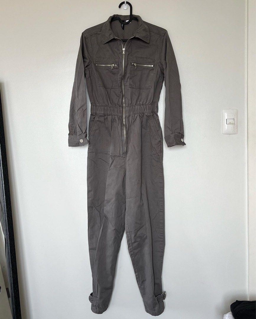 H&m grey jumpsuit shop