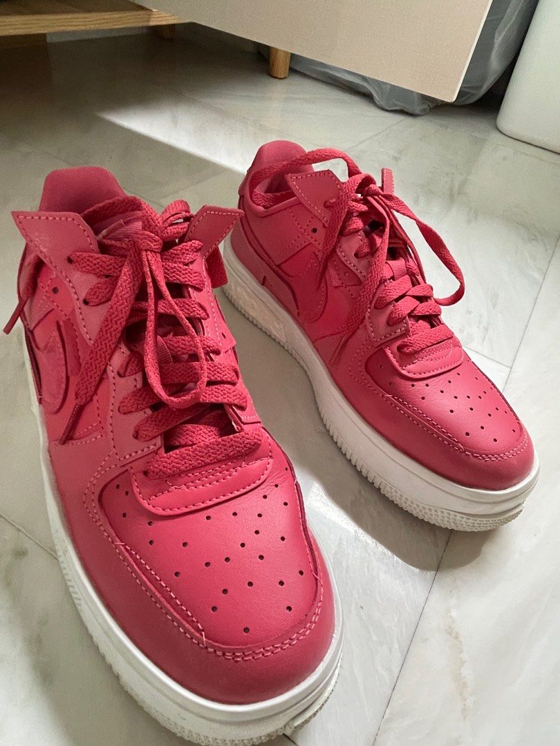 Hot Pink Nike Air Force 1 Women s Fashion Footwear Sneakers on